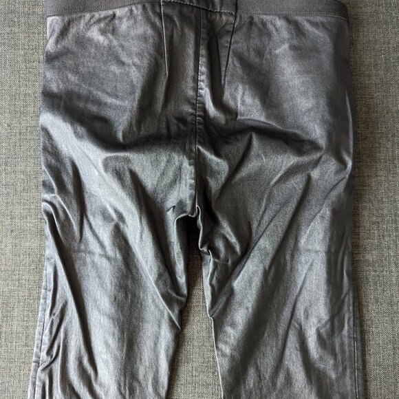 Milly Black Lamb Leather Skinny Leggings - Pull on Pants - Picture 9 of 15